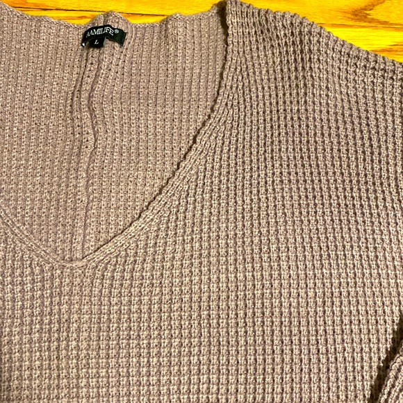 Oversized Light Purple Tunic Sweater. Aamilife Brand. Size Large. - Picture 2 of 4